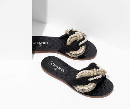 claquette fourrure chanel|Souliers — Mode .